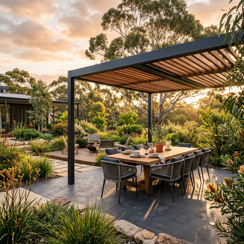 Custom pergola construction